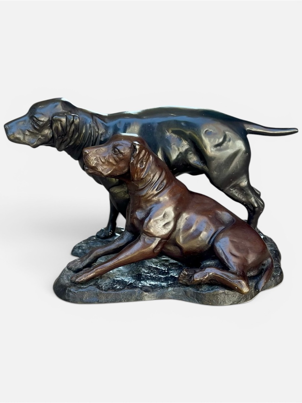 Collectible bronze sculpture, titled "Seduisant and Lumineau”